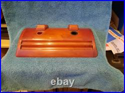 Carvacraft Art Deco Amber/Butterscotch Bakelite Double Inkwell