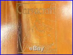 Carvacraft Art Deco Amber Phenolic Bakelite Desk Set Pen Holder & Note Pad Holde
