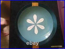 Catherine Holm Danish MCM Blue Lotus Plate with Bowl (2 pieces)