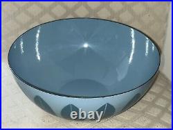 Catherineholm Norway 11 Teal/Blue Lotus Enamel Bowl UNIQUE Mid Century Modern