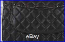 Chanel So Black Jumbo Authentic classic double flap quilted bag handbag