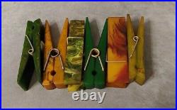 Collection Of 6 Antique Bakelite Catalin Clips Paper Holders