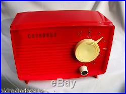 Coronado Radio Atomic stunner Original hard to find compact M-786 in RED working