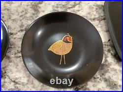 Couroc of Monterey California Vintage Mid Century Modern Bowl Plates and Trays
