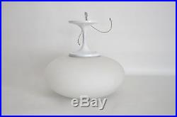Craft Vtg Mid Century Modern White Mushroom Light Fixture Lamp Laurel Moe Retro