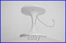 Craft Vtg Mid Century Modern White Mushroom Light Fixture Lamp Laurel Moe Retro