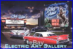 Double Feature aka SKY VIEW DRIVE-IN 24x36 Electric Art