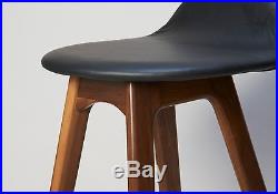 Erik buck danish modern walnut wood bar stool