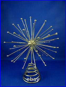 Fabulous Atomic Sputnik Starburst Silver Metal Tree Topper Sculpture