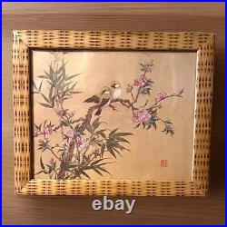 Framed Oriental Wall Art Birds And Blooms Watercolor Prints Wang Xuetao 1903-82