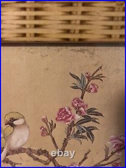 Framed Oriental Wall Art Birds And Blooms Watercolor Prints Wang Xuetao 1903-82