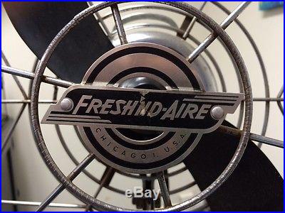 Fresh'nd Aire 1947 Model 17RC Fan Vintage Retro Mid-Century Modern