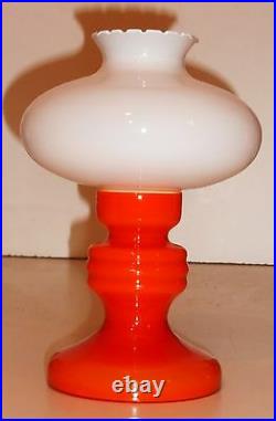 Funky Italian Opal Cased Pop Op Art Glass Candlestick Space Age Panton Vistosi