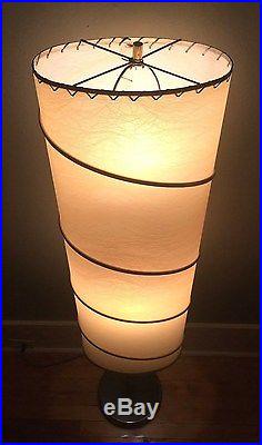 GREAT Vtg RETRO 1960s Mid Century DANISH Modern FLOOR Lamp withUNIQUELY Long SHADE