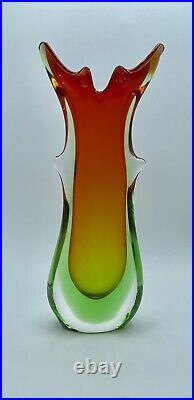Glass Vase Chalet Blown Glass, EDAG, Lorraine Era Murano / Venetian Glass