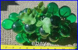 Green Grape Cluster 12Large Retro Mid Century Modern Lucite Acrylic Vintage