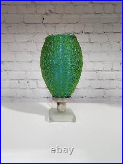 Green and blue lucite spaghetti lamp vintage lamp retro lamp mid century modern