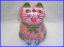 Groovy Kitschy Cat Statue Mod Pop Art Cool Retro Revival Decor Kitsch Kitty