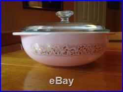 HTF RARE Pyrex Duchess Casserole Stanley Hostess Home Promotional 024 With Lid