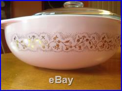 HTF RARE Pyrex Duchess Casserole Stanley Hostess Home Promotional 024 With Lid