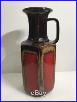HUGE Retro West German Pottery 1950s Vintage Mid Century Scheurich Keramik Vase