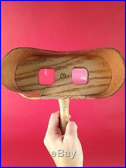 Handmade Stereoscope Viewers Made with Leather, Oak, and Copper