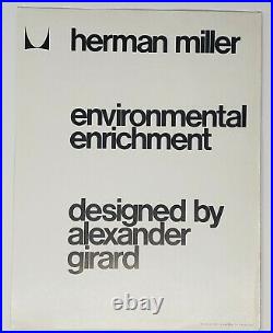 Herman Miller Alexander Girard Environmental Enrichment poster ad brochure