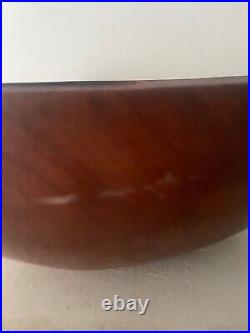 Huge Handcarved Teak Bowl Modernist Mid-Century MCM