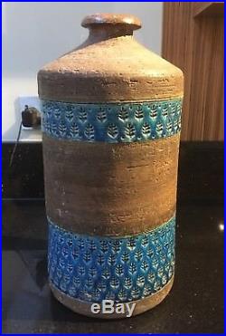 Huge Vintage Retro Midcentury Italain Bitossi Zingo Floor Standing Bottle Vase