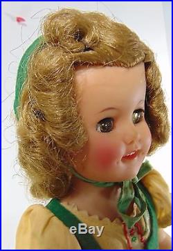 Ideal Shirley Temple 14 Movie Star Doll 1960 C Heidi Costume Vintage Home Toy