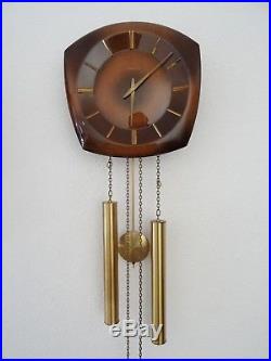 JUNGHANS Vintage German Design Wall Clock Retro Mid Century (Kienzle Hermle era)