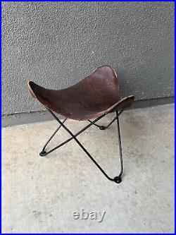 Jorge Ferrari Hardoy Butterfly Stool Ottoman Chair MID CENTURY Mcm Knoll Era
