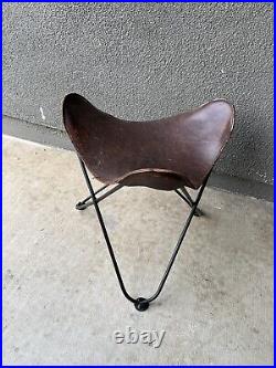 Jorge Ferrari Hardoy Butterfly Stool Ottoman Chair MID CENTURY Mcm Knoll Era