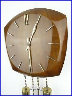 Junghans German Vintage Design Mid Century HIGH GLOSS 8 day Retro Wall Clock