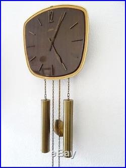 Junghans Vintage Design Mid Century 8 day Retro Wall Clock (Kienzle Hermle era)