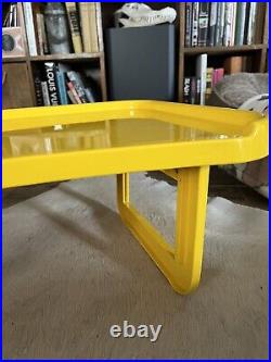 KARTELL Olaf von Bohr Mid Century Modern Plastic Bed Table Tray Yellow