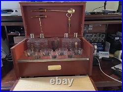 Karoff Hidden Bookcase Mini Bar glass/ vintage/Japan/ Mid Century