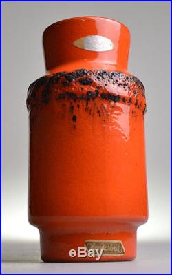 Kreutz Keramik West Germany Pottery Modernist Mid Century Vintage Retro Fat Lava