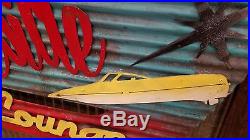 Lakeside Mid-Century Retro Painted Metal Sign FREE SHIPPING