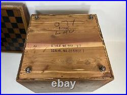 Lane Furniture 997 87 Vintage MCM Game Chess Checkers Rolling Cube Ottoman