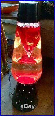 Large Lava Lamp Retro dimmer switch vintage mid century funky red