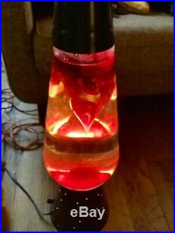 Large Lava Lamp Retro dimmer switch vintage mid century funky red