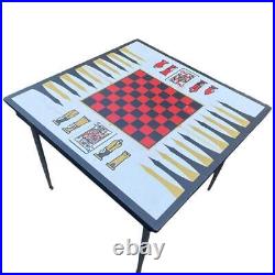 Large Vintage Poker Table Card Game Table