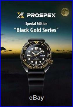 Latest NEW Seiko SRPD46K1 Asia Special Edition Black Gold turtle prospex