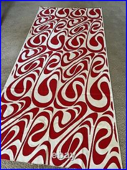 Lawrence Peabody Swirl Fabric TAPESTRY WALL HANGING VINTAGE MID CENTURY