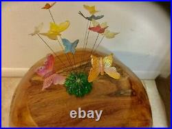 Lucite Kinetic Atomic Mid Century Butterfly Sculpture
