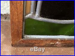 MID CENTURY MODERN CAT Retro STAINED GLASS WINDOW PANE Vintage Leaded Framed Art