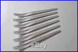 MID CENTURY STAINLESS STEEL FLATWARE SET BY A. MICHELSEN 48 PIECES