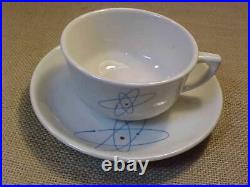 MID Century MCM Atom Design Atomic Nuclear Cup & Saucer From Ship N. S. Savannah