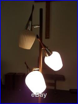 MID Century Modern Floor Lamp 3 Light Floor Vintage Eames Retro Atomic